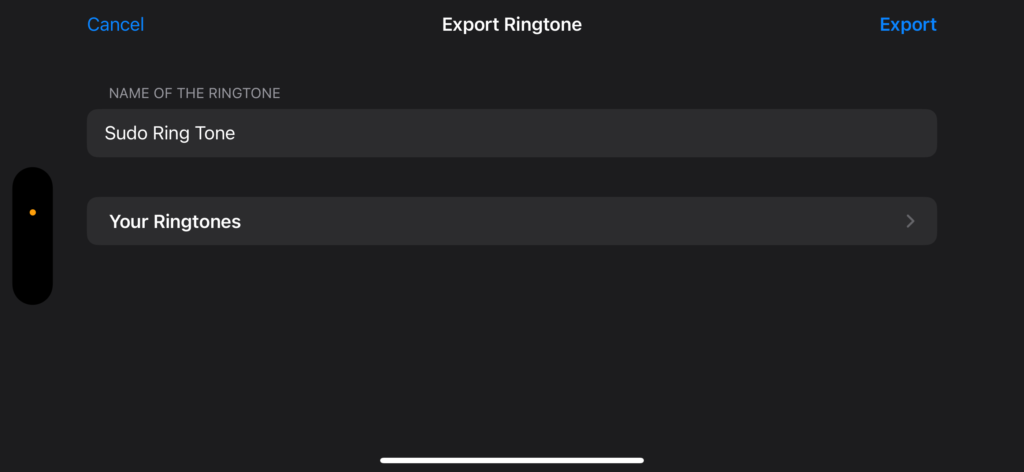 create own ringtone on iphone