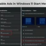 how to disable or remove Ads in Windows 11 Start Menu?, disable Start menu recommendations
