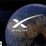 Starlink logo alongside a futuristic digital representation of Earth, symbolizing global satellite Starlink Internet connectivity. Image by Sudo Views.