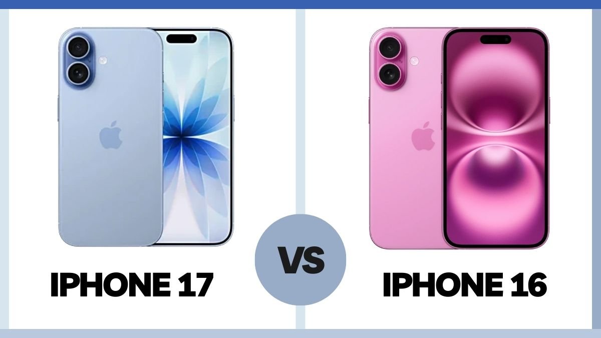 iPhone 16 and iPhone 17 side-by-side comparison, Apple iPhone 17 vs iPhone 16